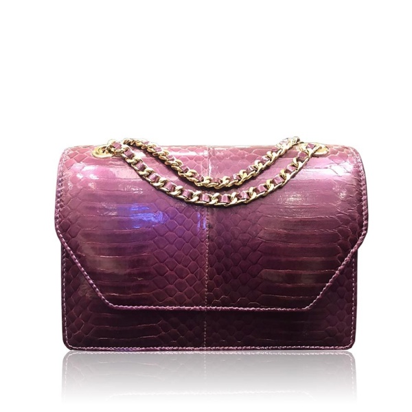 Luana Crocodile Brown Leather Clutch Bag Bags Bangkok Bootery Luxury Shoes 