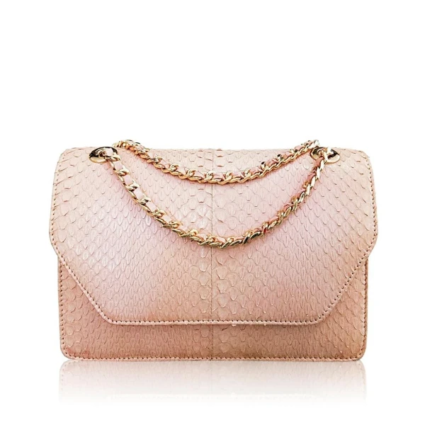 Luana Crocodile Brown Leather Clutch Bag Bags Bangkok Bootery Luxury Shoes 