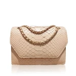 diamond_matte_python_belly_beige_22 Luana Crocodile Brown Leather Clutch Bag Bags Bangkok Bootery Luxury Shoes