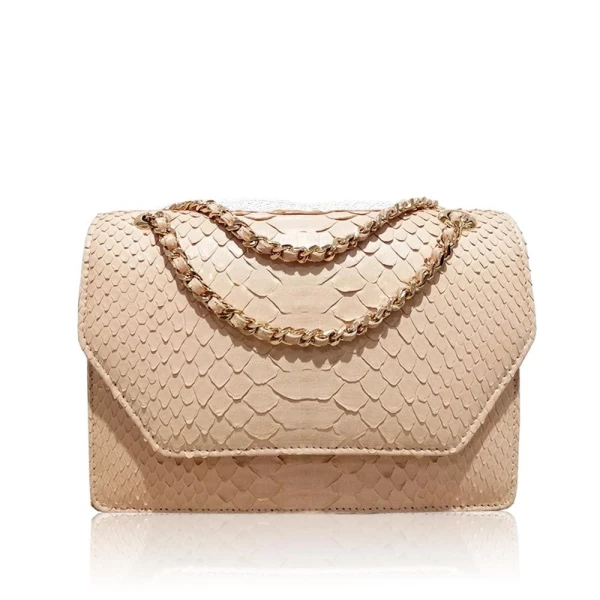 Luana Crocodile Brown Leather Clutch Bag Bags Bangkok Bootery Luxury Shoes 
