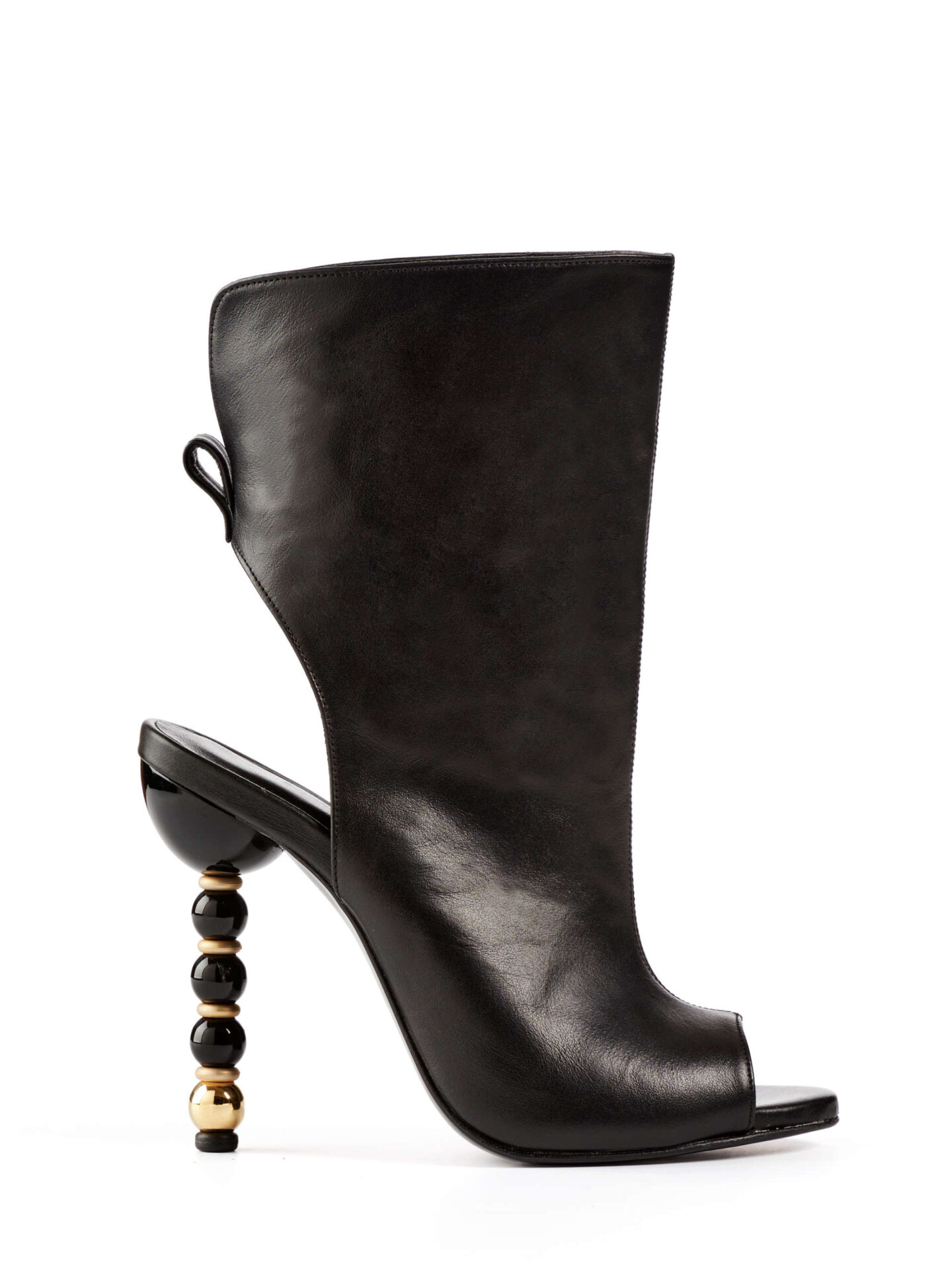 Etty Leon women’s roy black calf leather boots Boots  Luxury Shoes 
