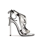 Etty Leon indra women’s metallic heeled sandals Sandals  Luxury Shoes 