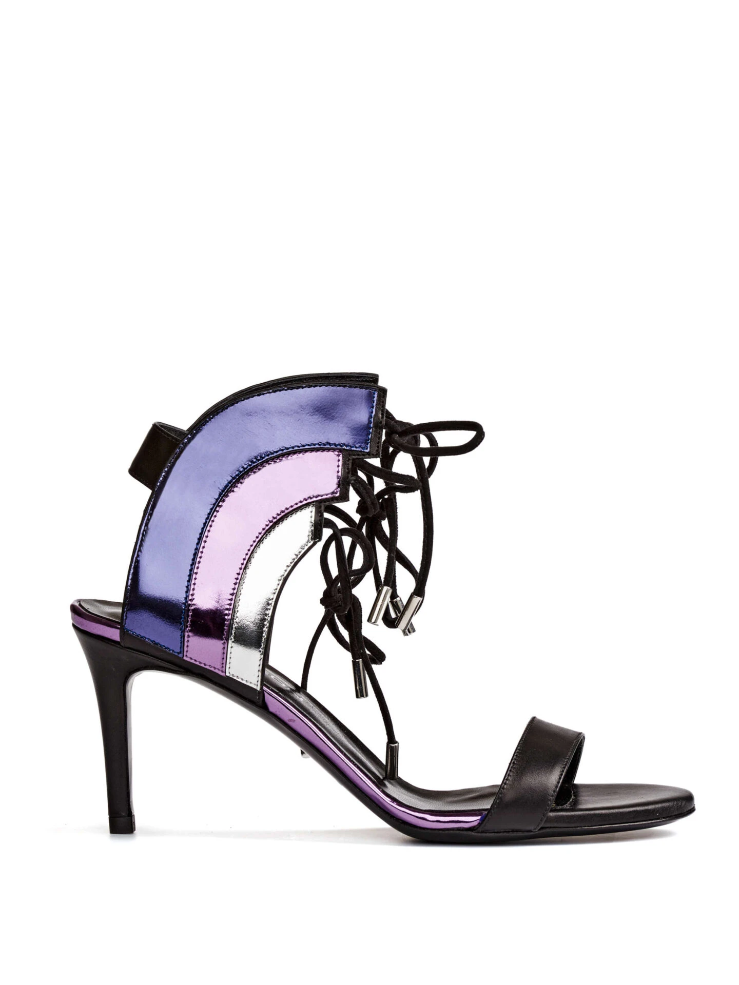 etty17-02-01 28478 1 Etty Leon women’s stardust purple metallic leather heels Sandals sandals Luxury Shoes