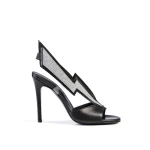 Etty Leon women’s trouble maker silver leather sandal Sandals sandal Luxury Shoes 