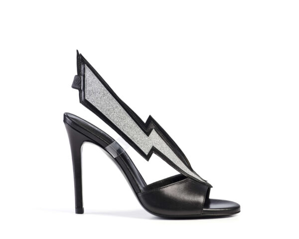 Etty Leon women’s trouble maker silver leather sandal Sandals sandal Luxury Shoes 