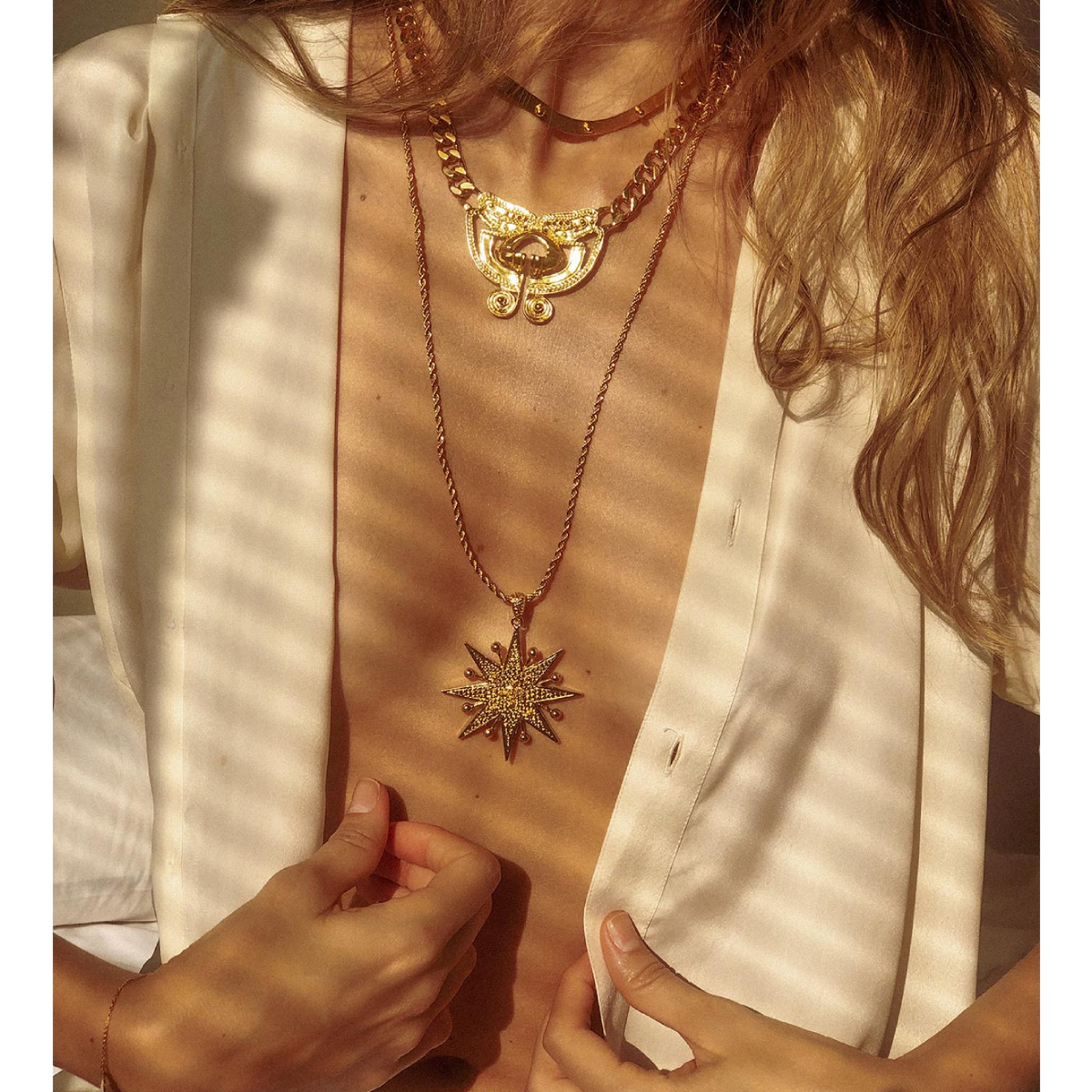 Tayrona Necklace Jewelry gold plated Luxury Shoes 