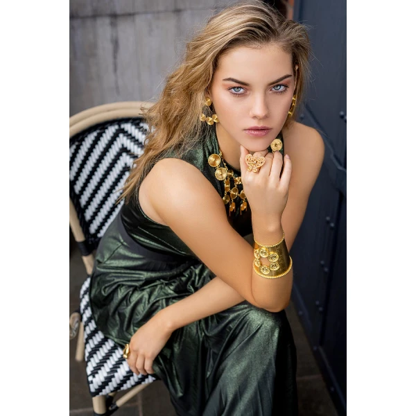 Tayrona Necklace Jewelry gold plated Luxury Shoes 