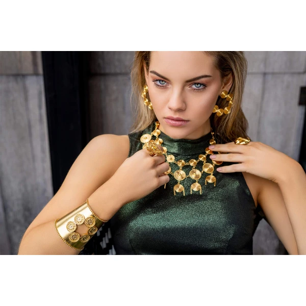 Tayrona Necklace Jewelry gold plated Luxury Shoes 