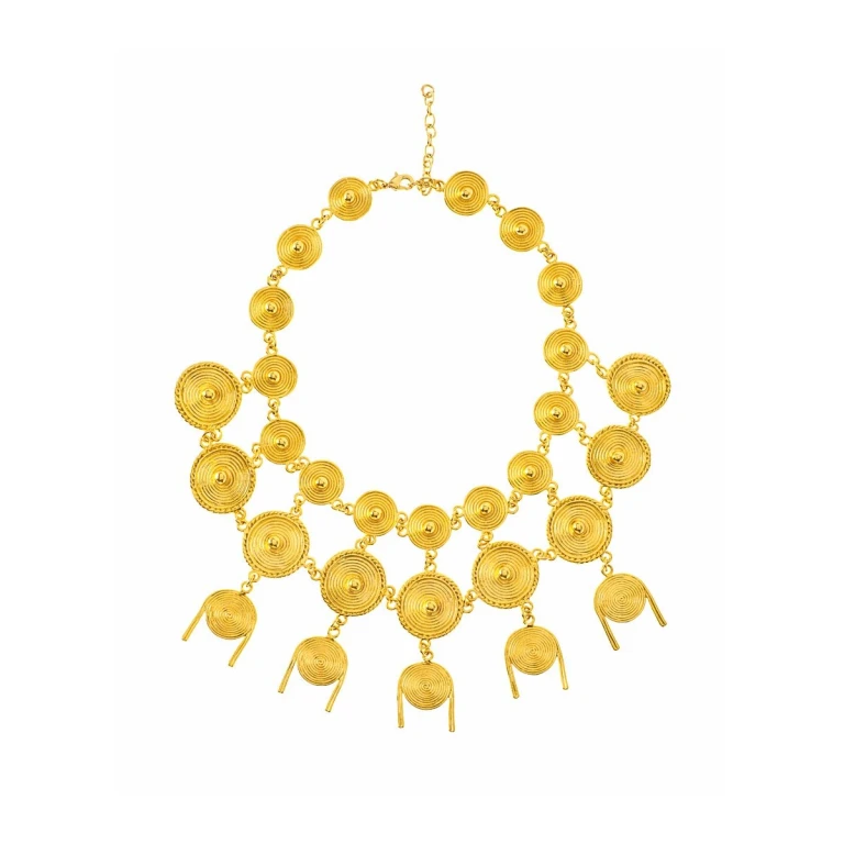 Tayrona Necklace Jewelry gold plated Luxury Shoes 