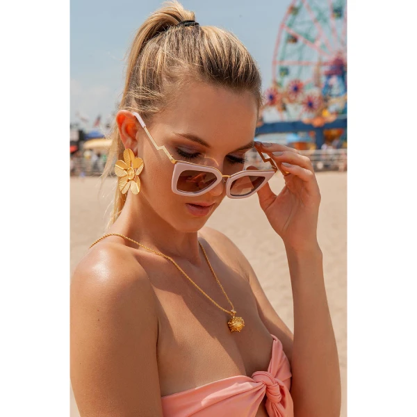 Cristal Party Necklace Jewelry gold plated Luxury Shoes 
