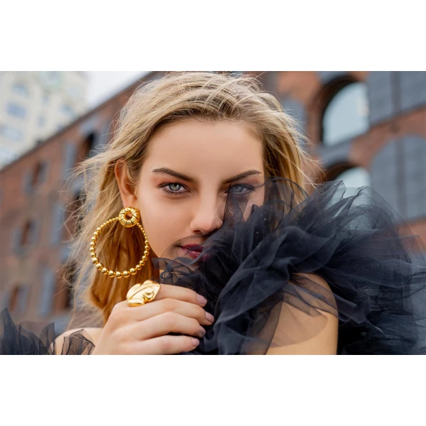 Calamari Ring Jewelry gold plated Luxury Shoes 