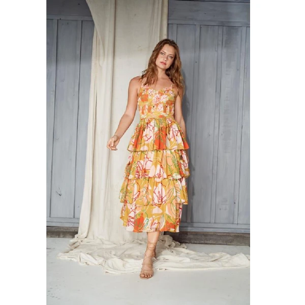 Amorino garnet brown leaves skirt Clothing Colombia Luxury Shoes 