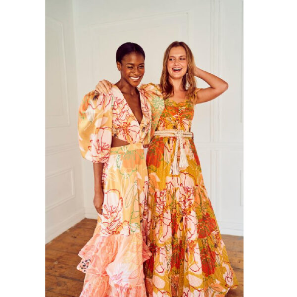 Glory Ang Mivi mustard flowers dress, view 3