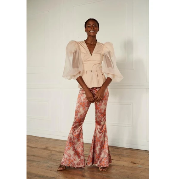 Amorino garnet brown leaves skirt Clothing Colombia Luxury Shoes 