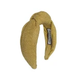 Tanya Litkovska women’s knotted golden headband Accessories black velvet headband Luxury Shoes 