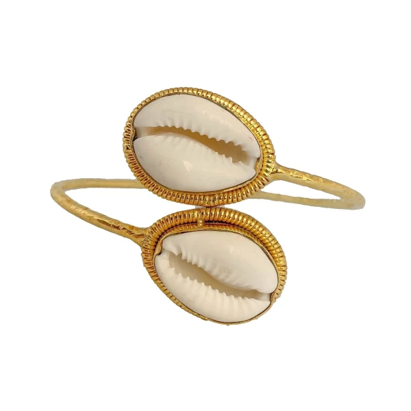 Tanya litkovska Women’s Shell Bangle Bracelet Bracelets black velvet headband Luxury Shoes 