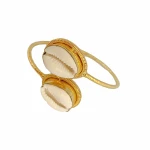 Tanya litkovska Women’s Shell Bangle Bracelet Bracelets black velvet headband Luxury Shoes 