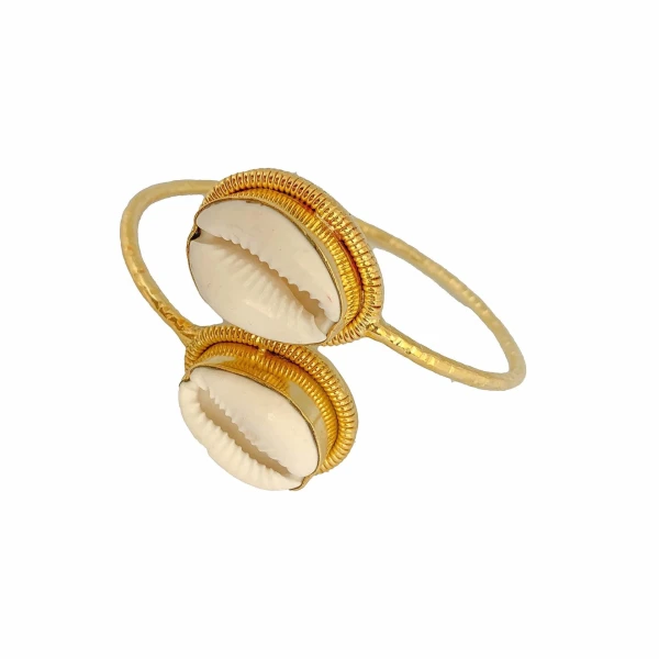 Tanya litkovska Women’s Shell Bangle Bracelet Bracelets black velvet headband Luxury Shoes 