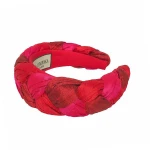 Tanya Litkovska women’s silk braided triple red headband Accessories black velvet headband Luxury Shoes 