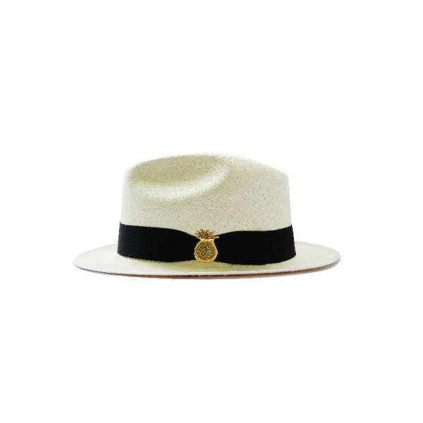Flor Amazona women’s pineapple short wing straw Panama hat Accessories hair accessories Luxury Shoes 