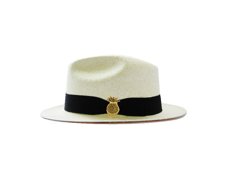 Flor Amazona women’s pineapple short wing straw Panama hat Accessories hair accessories Luxury Shoes 