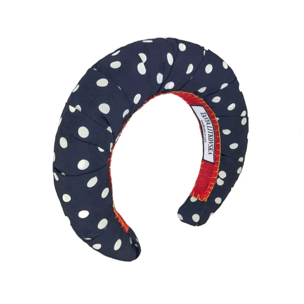Tanya Litkovska women’s crown polka dot headband Accessories black velvet headband Luxury Shoes 