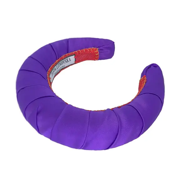 Tanya Litkovska women’s silk figs violet headband Accessories black velvet headband Luxury Shoes 