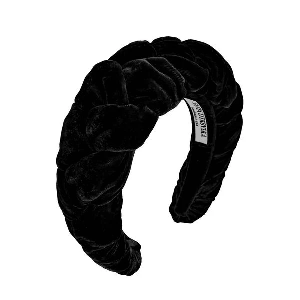 silk_black_velvet_headband_velvet_turban_TANYA_LITKOVSKA_1_grande Tanya Litkovska women’s velvet black headband Accessories black velvet headband Luxury Shoes