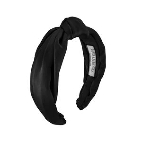 Tanya Litkovska women’s silk knotted black headband Accessories black velvet headband Luxury Shoes 
