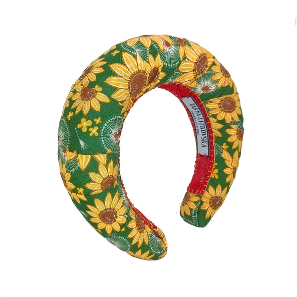 Tanya Litkovska women’s crown sunflower yellow headband Accessories black velvet headband Luxury Shoes 