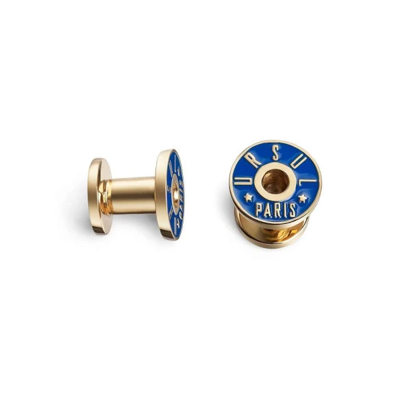 Monogramme Silver and Gold Cufflinks Men exclusive Luxury Shoes 