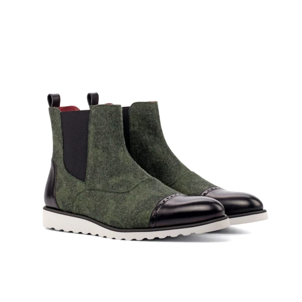 Mens Dress Chelsea Multi Boot Shoe Men bespoke Luxury Shoes 