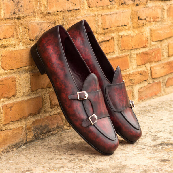  Luxury Handbags by you Burgundy Monk Slipper Shoe, view 4
