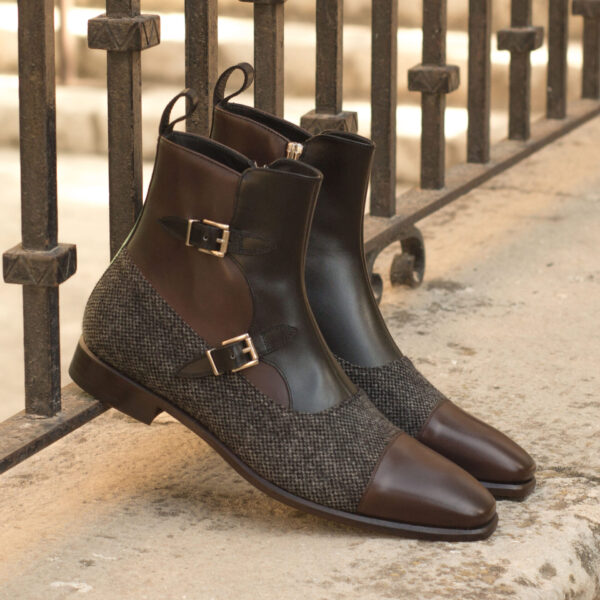  Luxury Handbags by you Mens Dress Octavian Buckle Boot, view 4