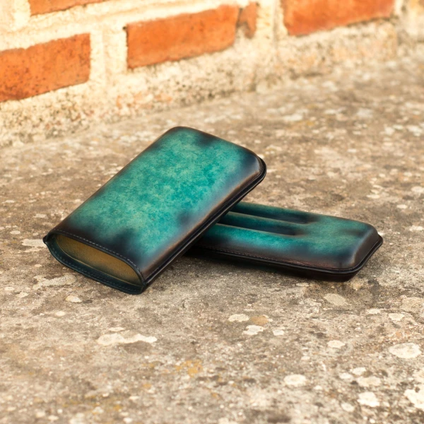 cigar pouch leather Patina Cigar Pouch Leather Cases Cigar Accessory Luxury Shoes 