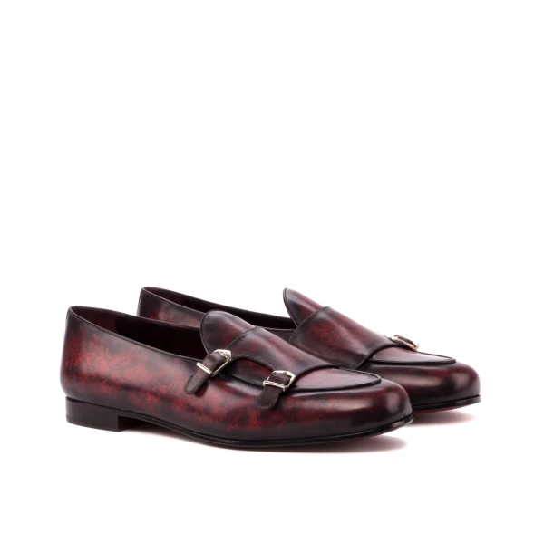 Burgundy Monk Slipper Shoe
