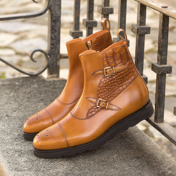  Luxury Handbags by you Goodyear Welted Octavian Buckle Boot, view 4