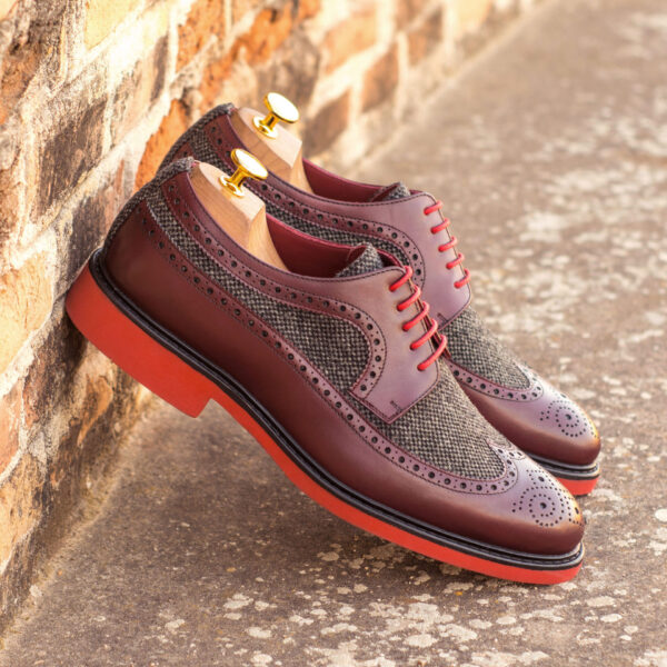  Luxury Handbags by you Mens Dress Longwing Blucher Shoe, view 4