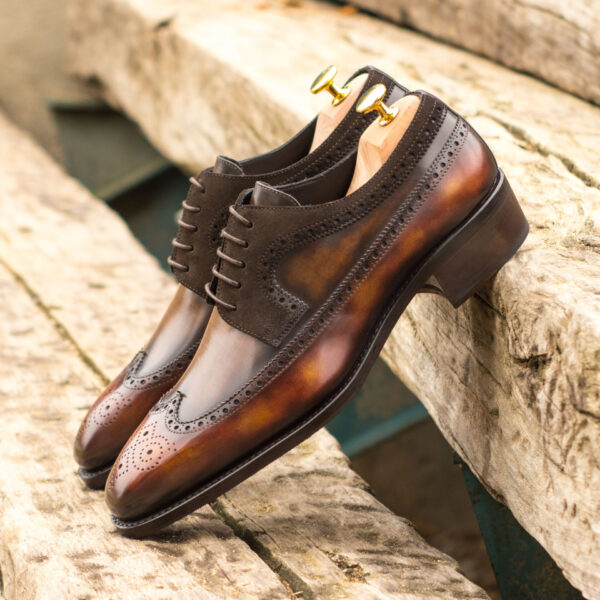  Luxury Handbags by you Hand Made Patina Longwing Blucher Shoe, view 4
