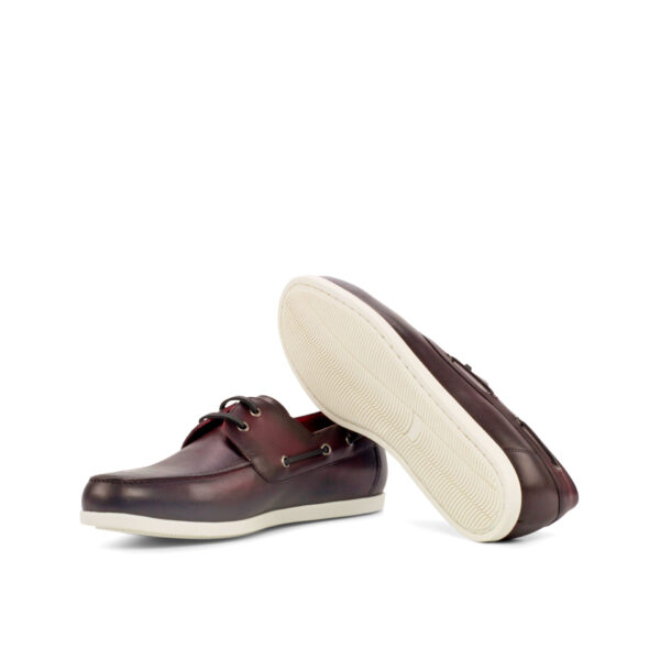  Luxury Handbags by you Burgundy boat shoes, view 3