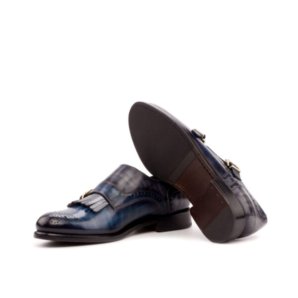  Luxury Handbags by you Hand Made Patina Kiltie Monk Strap Woman Shoe, view 3