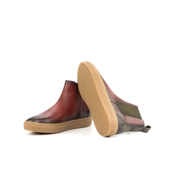 BURNISHING Chelsea Sport Shoe Men bespoke Luxury Shoes 
