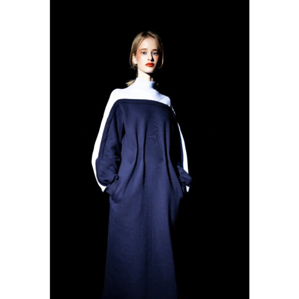 Talented Two colored jersey dress, view 2