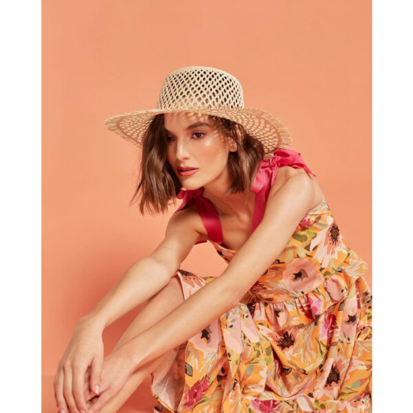 Lina Osorio Straw galleys hat, view 3