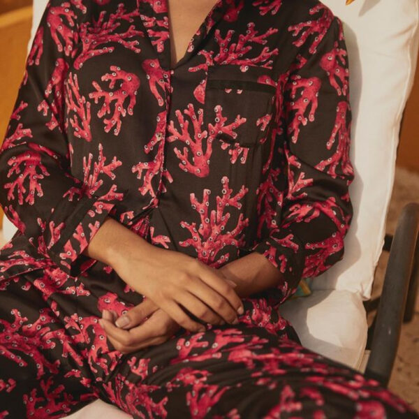 Verdelimon Bali sleepwear shirt, view 2