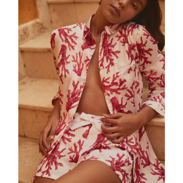 Verdelimon Bali sleepwear shirt, view 2