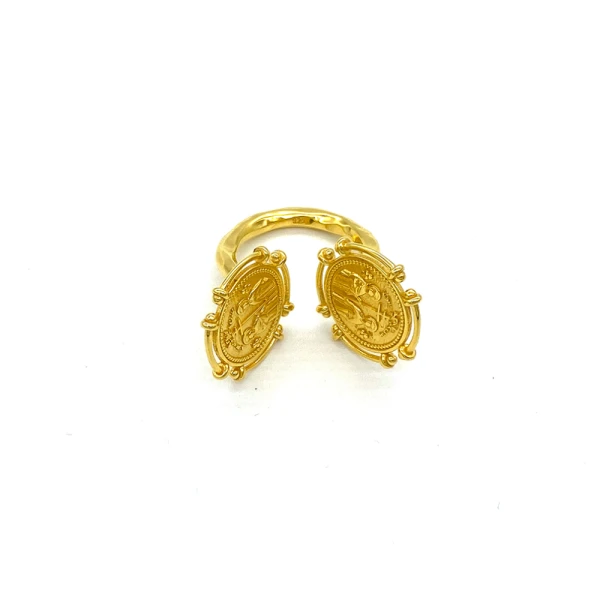Double coin ring Jewelry curated marketplace Luxury Shoes 