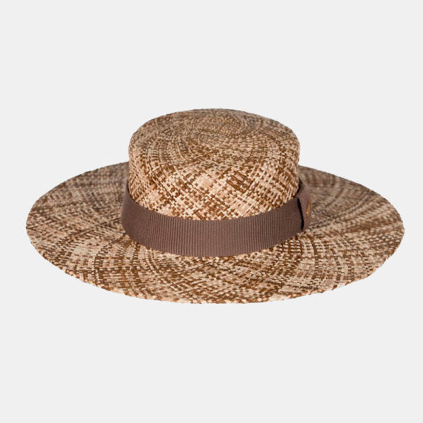Lina Osorio Earth colors straw hat, view 2