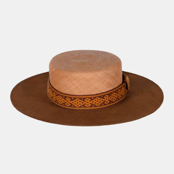 Lina Osorio Seed felt and straw hat, view 2