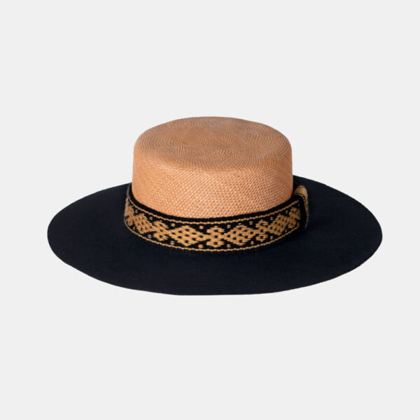 Lina Osorio San francisco straw and felt hat, view 2